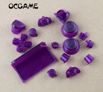 

OCGAME 14 colors Clear full Set Buttons For PS4 Controller R2/L2 R1/L1 buttons Dpad Guide button touchpad for PS4
