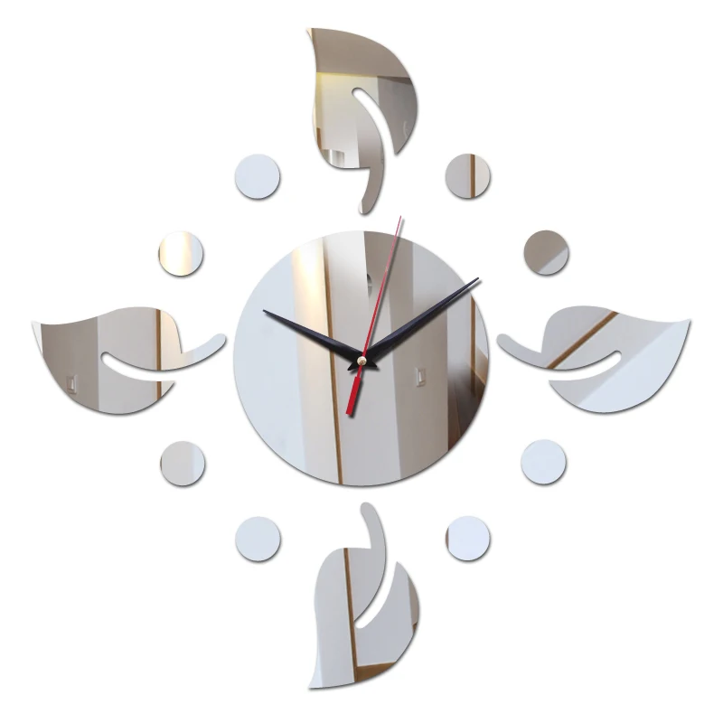 top fashion 3d wall clock sticker safe Modern home decoration diy crystal real mirror clocks Living Room kids art watch | Дом и сад