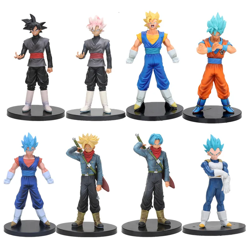 

18cm Dragon ball Z DBZ DXF Super Sainyan warriors Trunks Goku Black vegetto PVC Action Figure Model Toys Dolls Vol.2