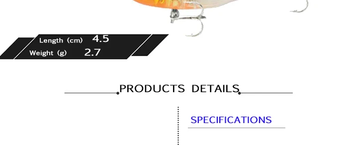 Pencil Lure Floating Topwater Bass Smallmouth Mini Pencils Fishing Lure  4.5cm 2.7g 7pcs Fishing Tackle (3)