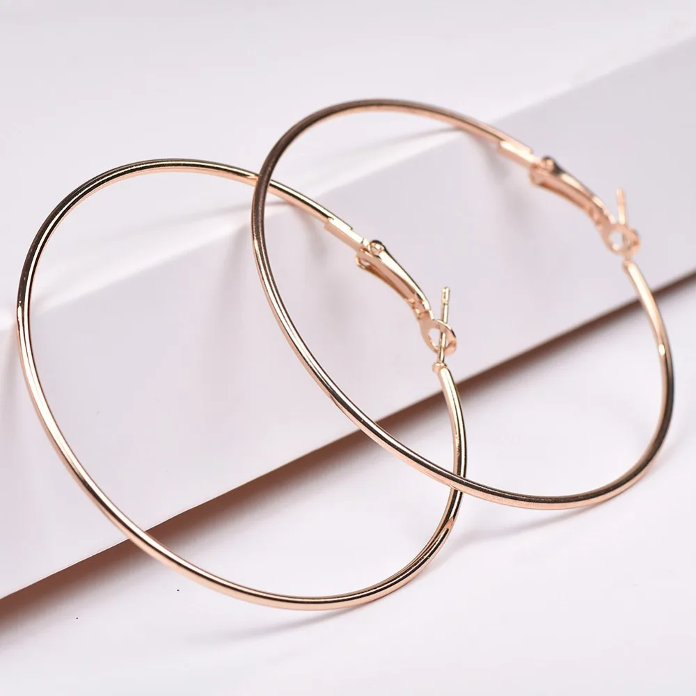 

2019 Fashion 3 Pairs/Set Gold Silver Rose Gold Small Big Circle Hoop Earrings for Women Steampunk Round Earring Sets Jewelry