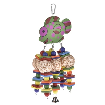

2018 Small Fish Rattan Ball Chewing Toy For Pets Parrots Delivered In Random Color Puppy Parrorts Birds Chewing Playing Toys