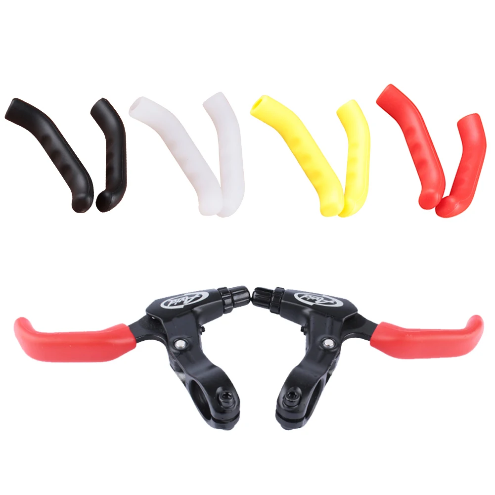 1 Pair Non slip Silicone Brake Handle Lever Protection Cover Protector
