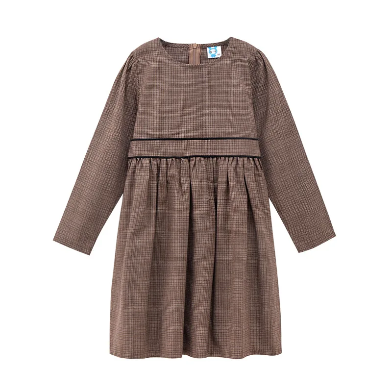 

Spring Autumn Baby Princess Girl Party Birthday Dress Plaid Children Clothes Cotton Casual Infant Designs GIRL'S Vestido CA191