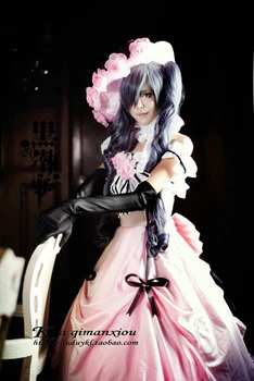 

Free Shipping Black Butler Ciel Phantomhive Cosplay Costumes Women Girl Fashion Style Dress For Gift Halloween Party