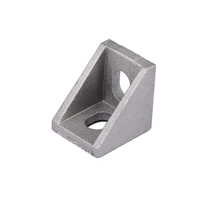 

100pcs/lot High performance CNC Aluminum 90 Degree Cast Corner Bracket for V-Slot T slot Linear Rail 3D Printer CNC Machine