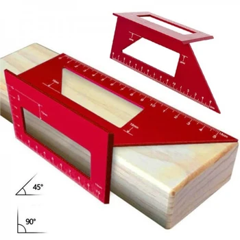 

Multifunctional Woodworking Ruler 45/90 Degree Angle Guide T Ruler ALI88