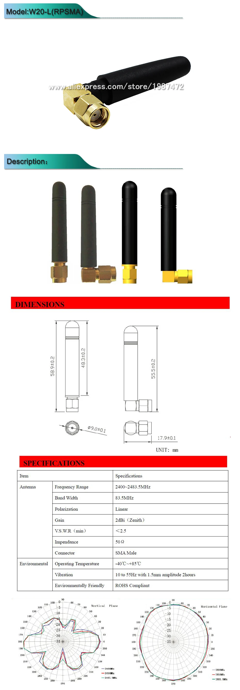 CS W20-L(RPSMA)