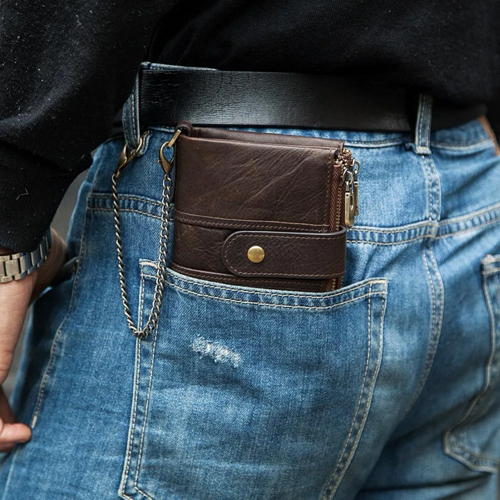 2019 100% Genuine Leather Rfid Wallet Men Crazy Horse Wallets Coin Purse Short Male Money Bag Mini Walet High Quality Boys 2019 100% Genuine Leather Rfid Wallet Men Crazy Horse Wallets Coin Purse Short Male Money Bag Mini Walet High Quality Boys