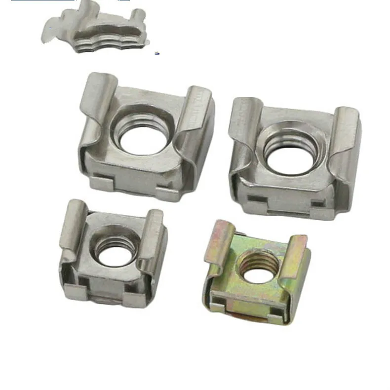 10Pcs M4 M5 M6 M8 Stainless Steel 304 Quartet Floating Nut Cassette Elastic Enclosure Card Cage