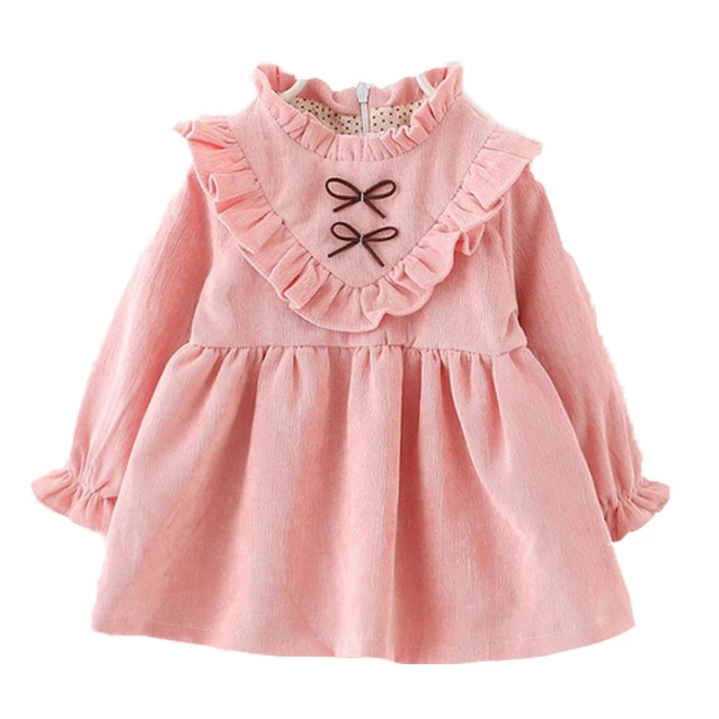 2018 Одежда для младенцев праздничное платье для девочек 1st платье для дня рождения Детская Одежда для девочек Новорожденные платье для