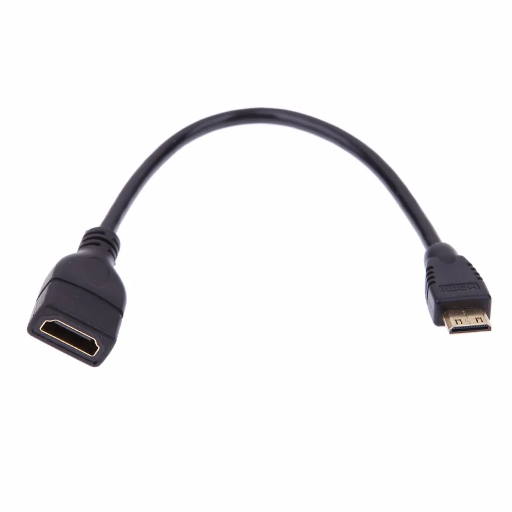 

Mini HDMI Male to HDMI Female Converter Adapter Extension Cable Cord Wire Line Connector 1.4 1080P HDMI to HDMI adaptor
