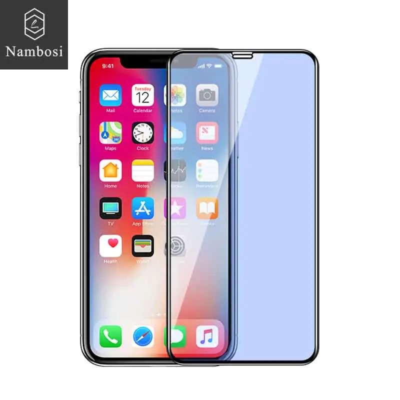 

Hot bending screen protector for iPhone x xs xr xs max tempered glass protective iPhone xs x xr xs max Glass & Nambosi 3D A+ 9H