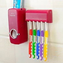 Автоматическая зубная паста с 5 держателями для зубных щеток, антибактериальный умный дизайн, простые модные продукты