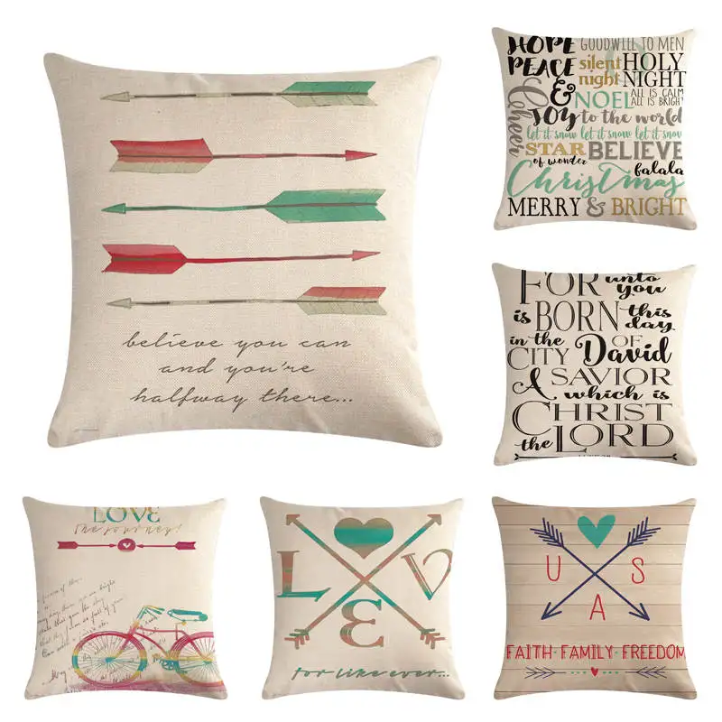 Pillow Case Hand Painted Retro Arrows Throw Pillows Cover Sofa Car Cushion Cover For Home Decorative Pillowcase Cushion Cover Cushion Cover Patternpattern Cushion Covers Aliexpress