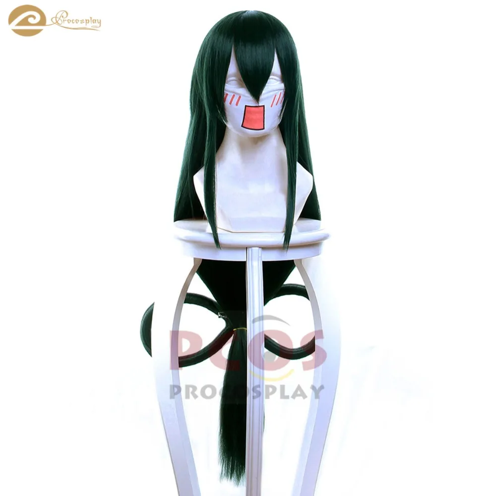 Asui Tsuyu парик для косплея герой Academy парики mp004159|Реквизит костюмов| |