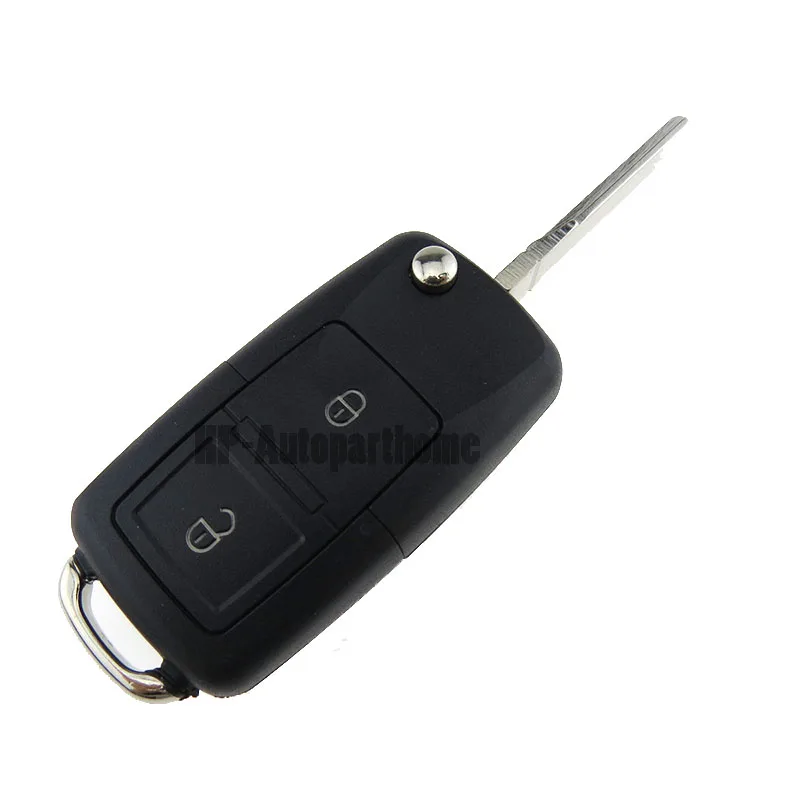 Folding Car Remote Flip Key Shell For Volkswagen Golf Tiguan Polo Passat CC SEAT Skoda Mk6 Octavia 3 BTN Flip Entry Case Fob 01