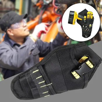 

2019 Cordless Tool Holder Oxford Cloth Repair Kits Drill Holster Portable Pendant Bag for Toolbag Drop Shipping