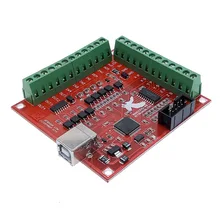 Placa de fuga cnc usb mach3 100 khz 4 eixos interface driver controlador movimento placa motorista