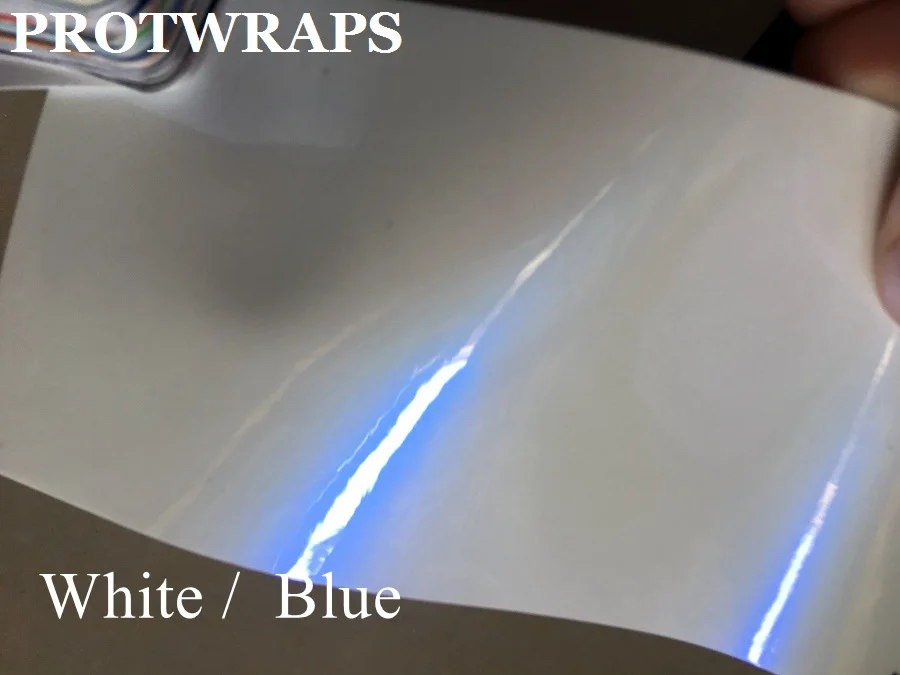 gloss white chameleon vinyl car wrapping film car stickers  (2)