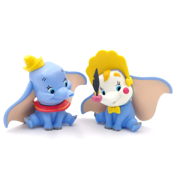 

2pcs Pack Cartoon Dumbo Action Figure Film Movie Toy Doll Gift for Kids Adults Birthday Party Girls Boys