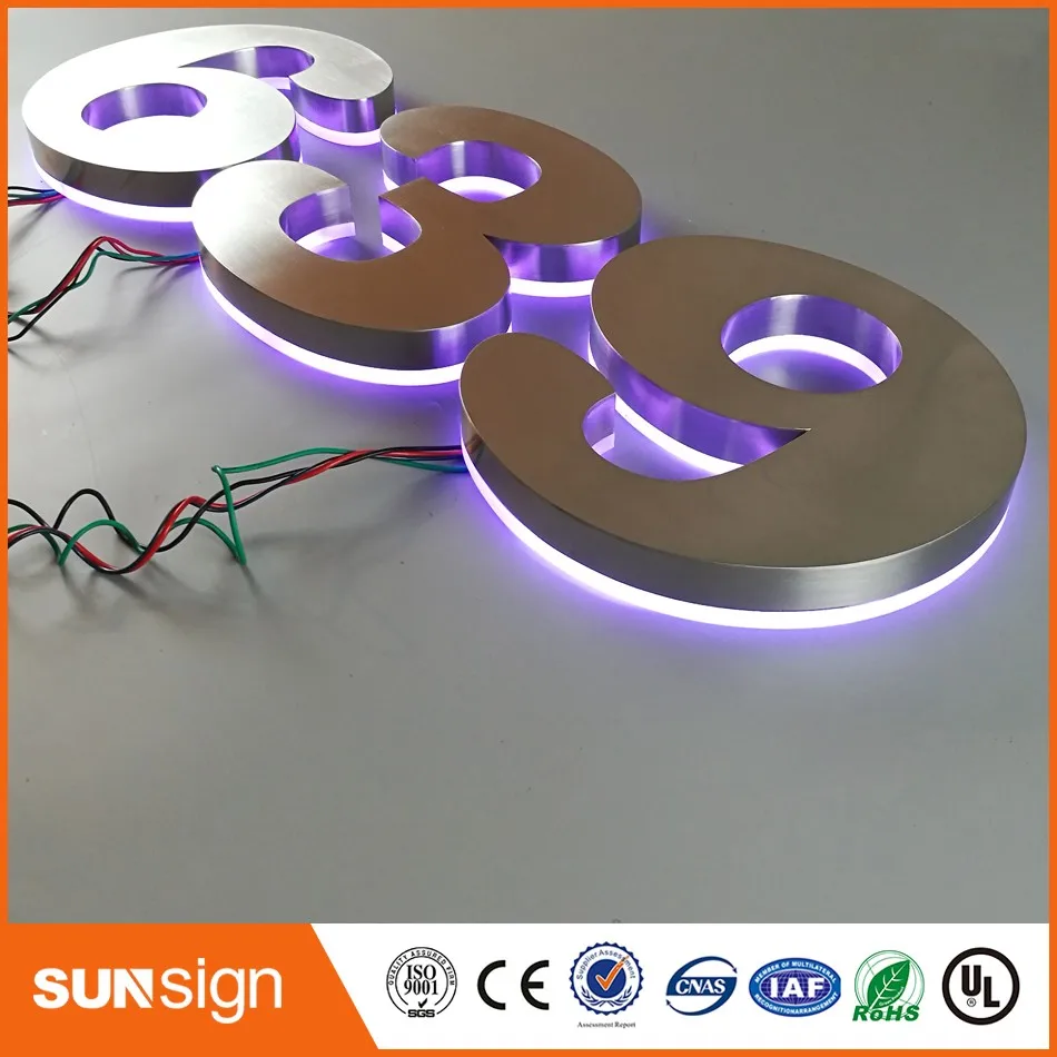 

Super quality high brightness hotel LED lighted house numbers