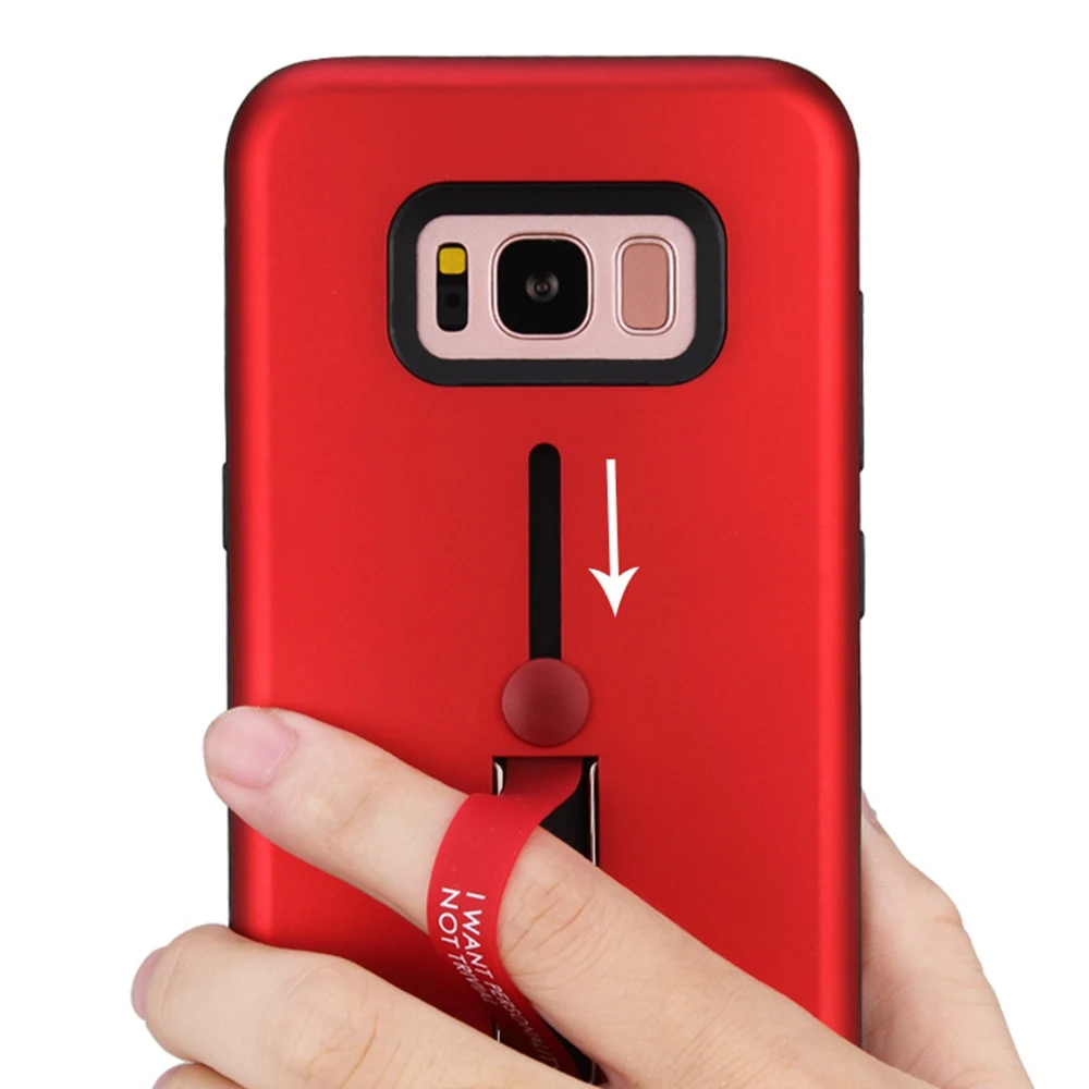 Чехол-подставка для Samsung Galaxy S8 чехол Стелс держатель кольцо S9 Plus J2 Pro 2018 Funda |