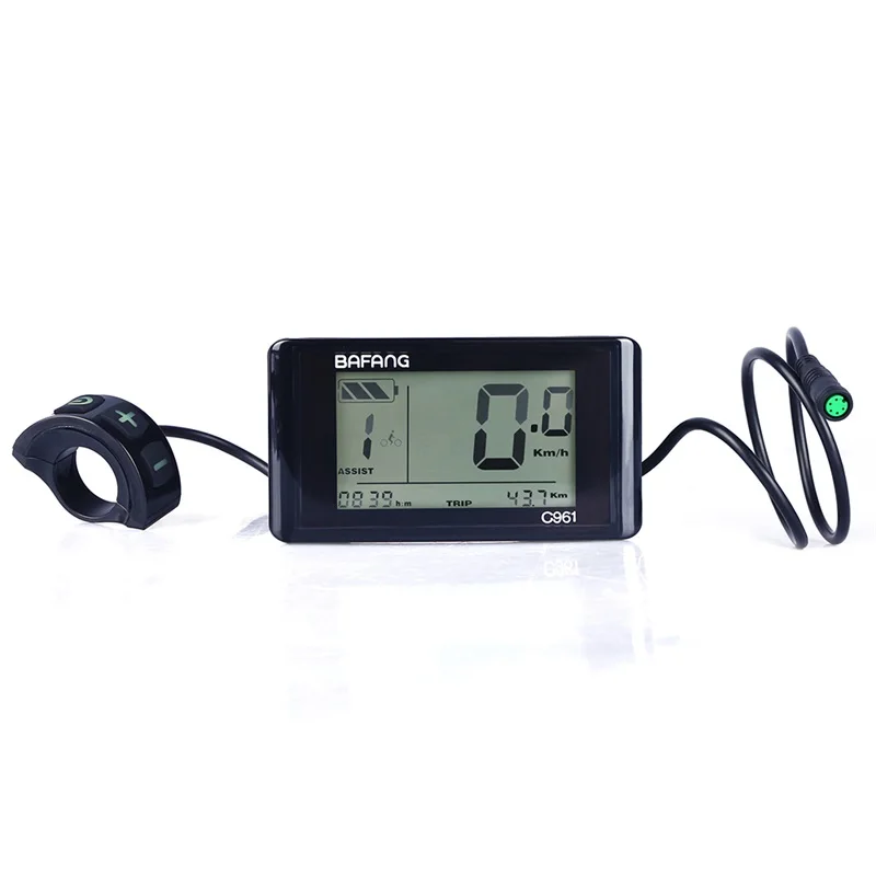 Top Bafang C961 LCD Display For Electric Bicycle BBS01 BBS02 BBS01B BBS02B BBSHD Bicycle Display 8Fun Motor Kit Accessories 1