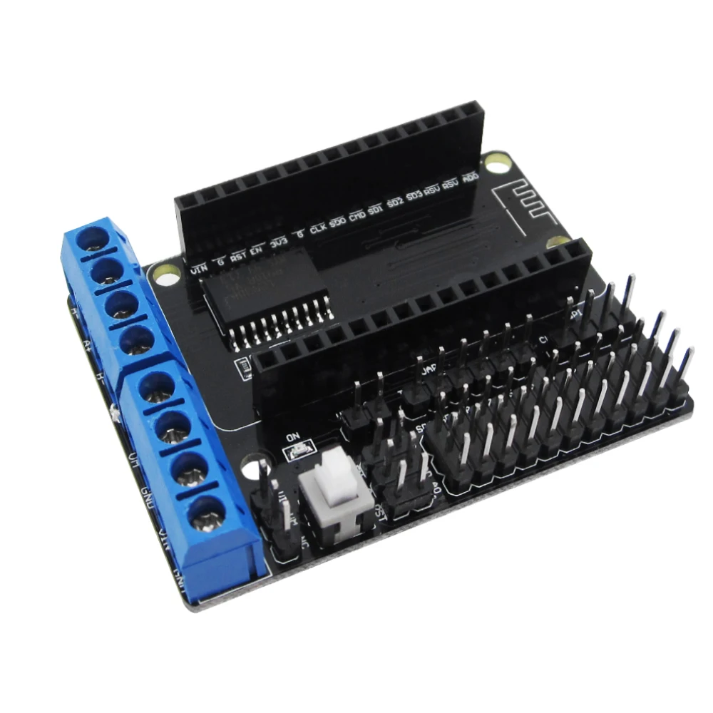 

1PCS NodeMCU Motor Shield Board L293D for ESP-12E from ESP8266 esp 12E kit diy rc toy wifi rc smart car remote control