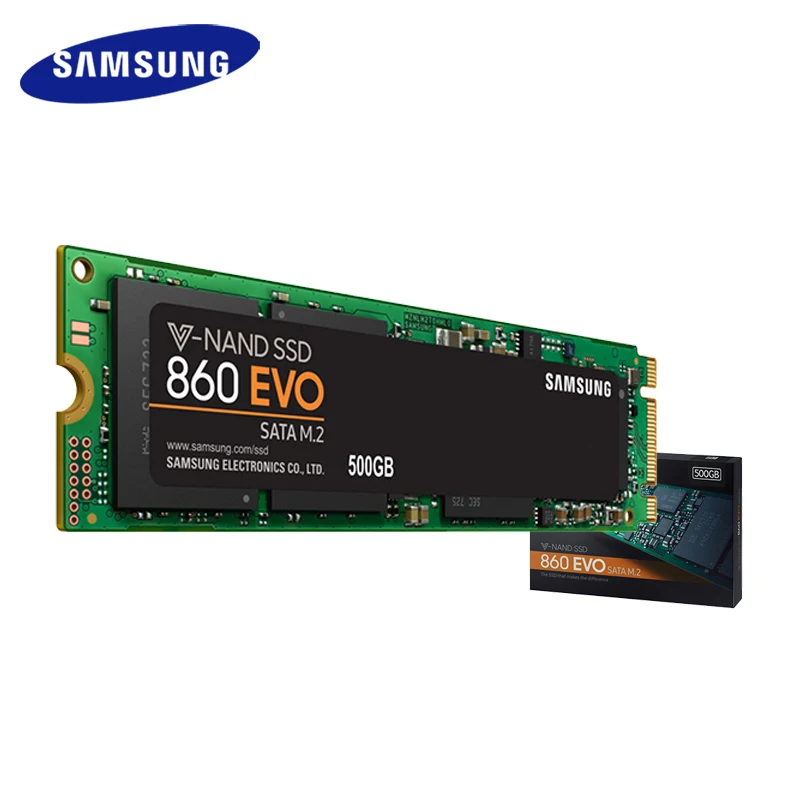 Samsung SSD M.2 860 EVO внутренний SSD 250 GB 500 GB 1 ТБ 2 ТБ M.2 твердотельный накопитель Жесткий Высокое Скорость для портативных ПК компьютер