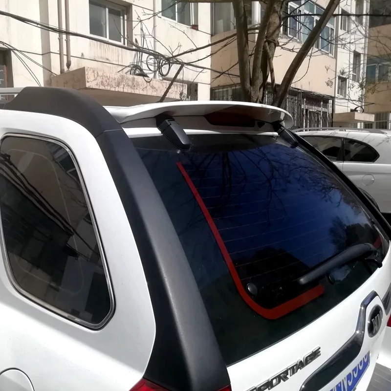 Для Kia Sportage спойлер 2007 2013 Высокое качество абс материал заднее крыло автомобиля