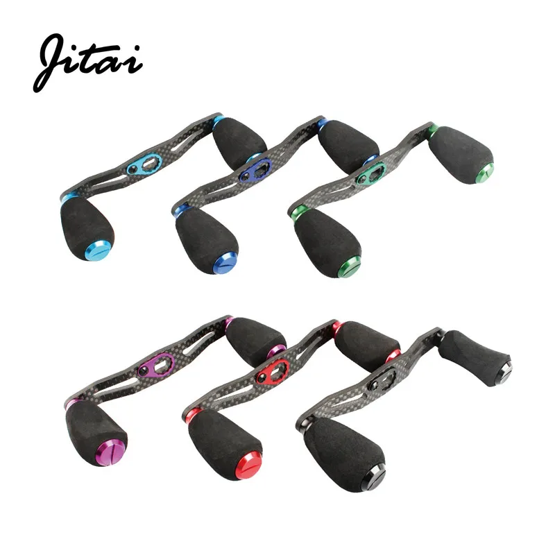 JITAI 8*5 مللي متر 7*4 مللي متر DIY الكربون الألياف الصيد بكرة مقبض إيفا مقبض بكرة Baitcasting الصيد الاكسسوارات الطعم الصب مقبض مسامير