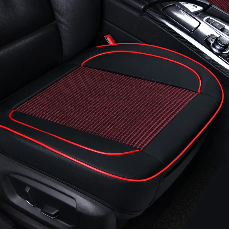 

KKYSYELVA Black Universal Pu Leather Car Seat Cover Cushion Protection pad mat Voiture Auto Seat Protector Interior Accessories