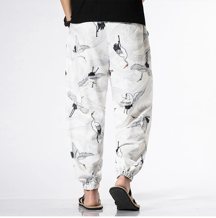 FUODRAO оригинальный бренд Для мужчин Штаны кран Print Joggers Штаны мужские повседневные штаны-шаровары Harajuku уличная пот Штаны 5XL F026