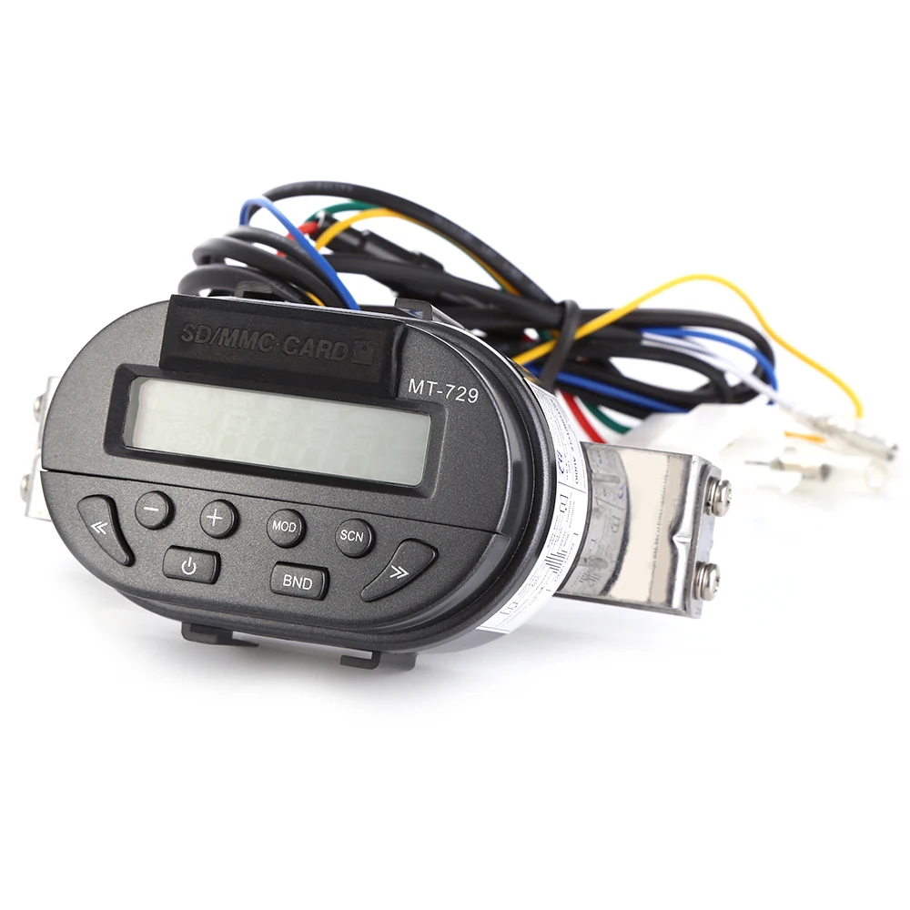 

Motorcycle mp3 audio speaker electric car waterproof radio display host With anti-theft alarm function remote control