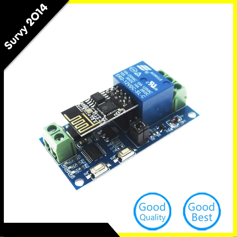 

12V ESP-01 ESP8266 1 Channel WiFi Relay Module Remote Control Switch For IOT Smart Home Phone APP Controller
