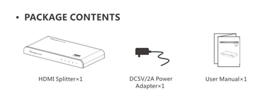 Новый HDMI 2.0 Splitter 1x4 4 К x 2 К 1 Вход 4 Выход повторителя распределительная коробка HUB 3D 1080 P 4k @ 60 Гц и hdcp2.2 для DVD HDTV