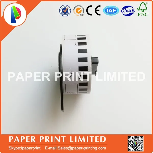 Фотобумага диаметром 29x30 48 м 1 рулон термобумага для печати этикеток Brother белая