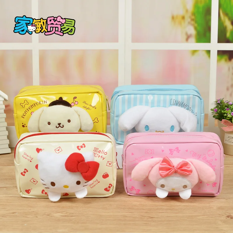 HelloKitty милый Макияж мешок рисунок Hello Kitty мультфильм путешествия Портативный Для
