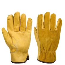 Safurance Men s Work Gloves Cowhide Driver Security Protection Wear Safety Workers Welding Moto Gloves