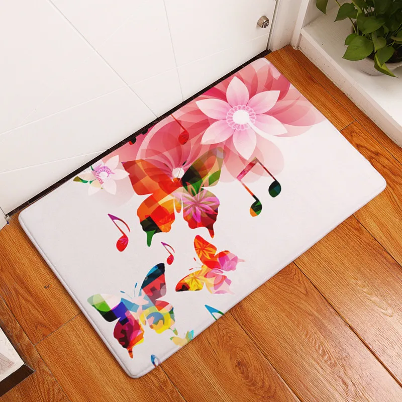 Piano Keyboard Music Note Carpet Memory Foam Rugs Flannel Carpet Rug Bathroom Doormat Clean Mat Are