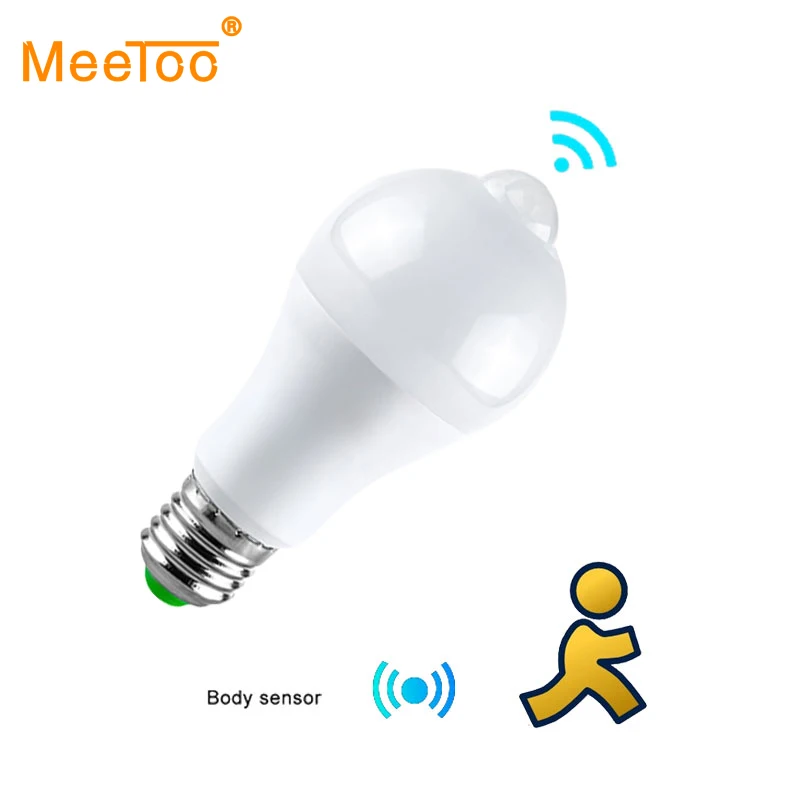 

E27 LED Night Lights Lamp With PIR Motion Sensor Light ON/OFF Illuminator B22 Lampe LED Bulb Body Movement Detector Luminaria