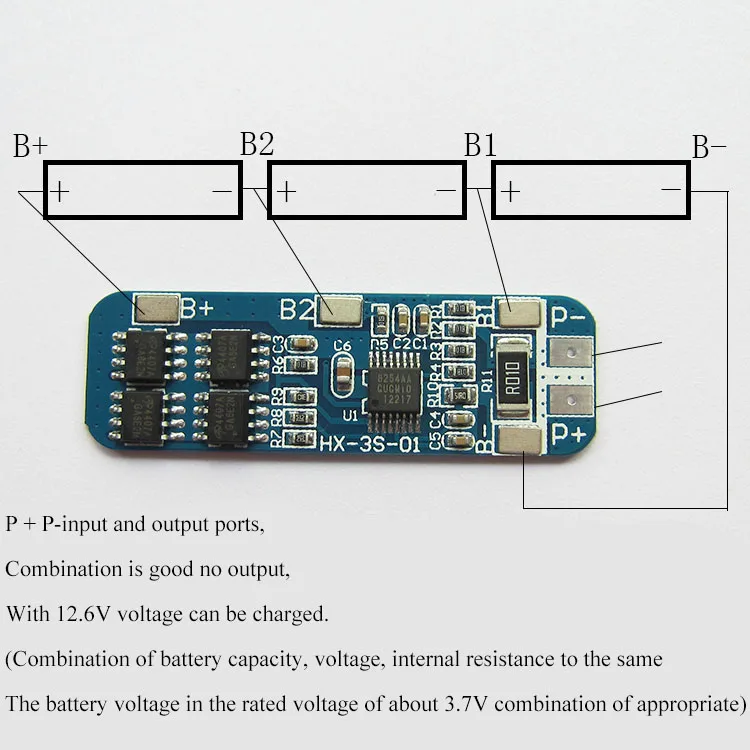 3S 12V 18650 10A BMS зарядное устройство литий-ионная батарея Защитная плата Монтажная плата 10,8 V 11,1 V 12,6 V электрическая