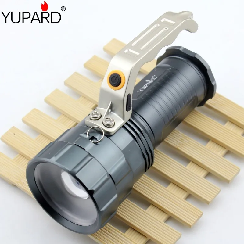 

YUPARD free shipping zoomable XM-L2 LED T6 LED bright power Spotlight Flashlight lamp +3*2200mAh 18650 battery+charger