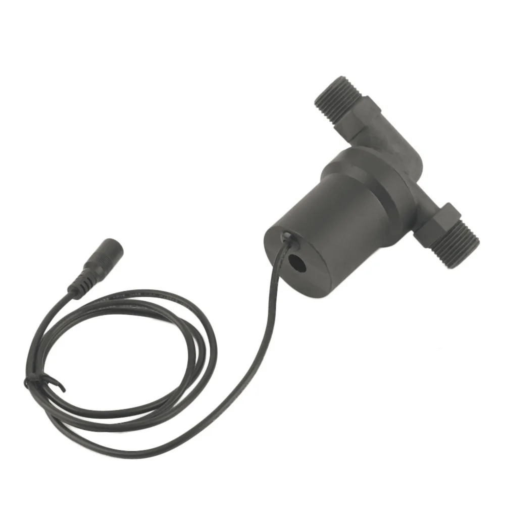 

2017 Top Quality 12V 3M/24V 6M Brushless DC Pump Gas Solar Electric Water Heater Booster Pump Heating Circulating Pump Black