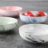 Chic Luxury Ceramic Bowl Gray Blue Pink Green Bowls Baby Adult Dish Soy Fruit Food Feeding Bowl Anniversary Gift Tableware 1PCS 4