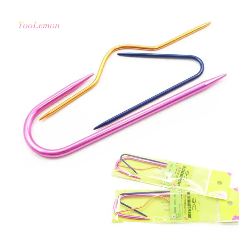 

6pcs Aluminum Metal Knit Cable Stitch Knitting Needles Smooth Crochet Hook PIN03