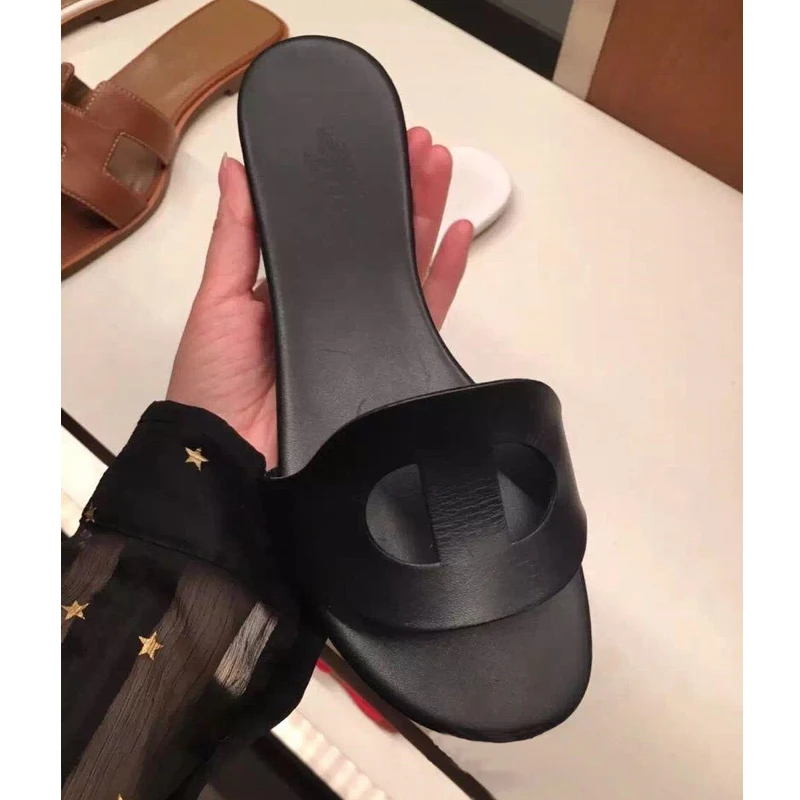 

kmeioo fashion beach shoes new style outside slides flat sandals women slippers cut outs shoes woman slides