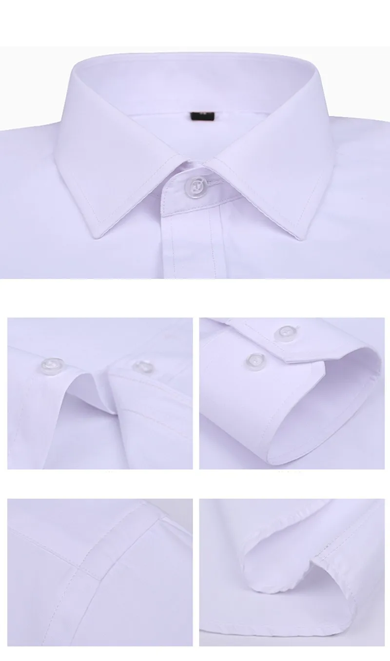 11XL 12XL 13XL 14XL Мужская рубашка с длинным рукавом, саржевая рубашка с отворотом, деловая, офисная, повседневная, синяя, белая, черная, 7 цветов, 7XL 8XL 9XL