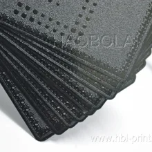 Изготовленный На Заказ креативный черный карточный металл с коррозионным scragly номером